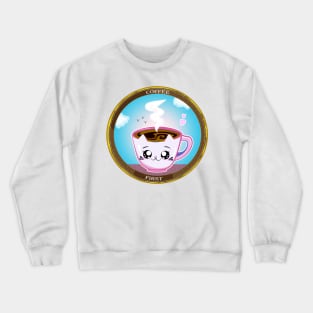 Pink cup of coffee Crewneck Sweatshirt